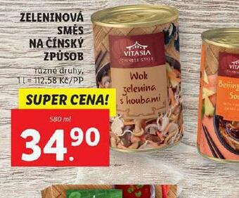 Lidl Zeleninová směs na čínský způsob nabídka