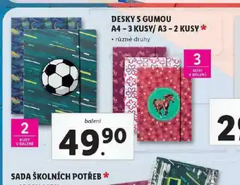 Desky s gumou