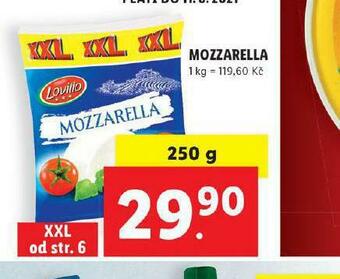 Lidl Mozzarella nabídka