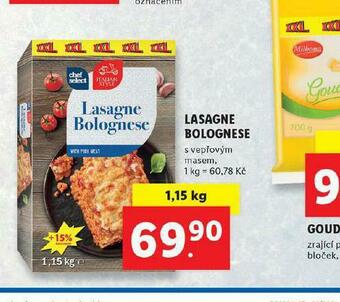 Lidl Lasagne bolognese nabídka