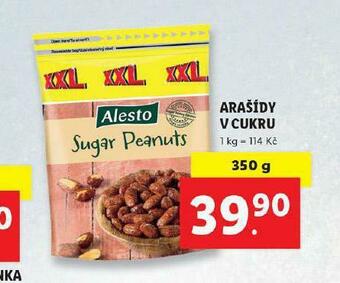 Lidl Arašídy v cukru nabídka