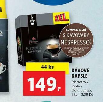 Lidl Kávové kapsle nabídka