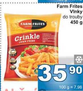 Jip Farm frites vinky do trouby 450 g nabídka