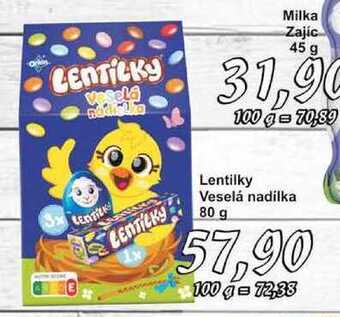 Jip Lentilky veselá nadílka 80 g nabídka