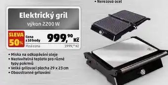 Penny Market Elektrický gril výkon 2200 w nabídka