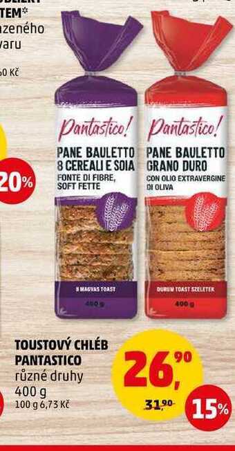 Penny Market Toustový chléb pantastico, 400 g nabídka