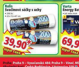 Norma Balis svačinové sáčky s uchy nabídka