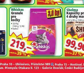 Norma Whiskas granule pro kočky nabídka