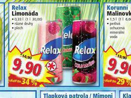 Norma Relax limonáda nabídka