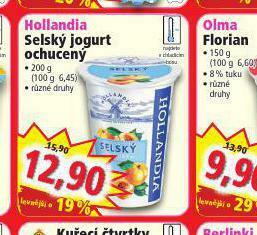 Norma Hollandia selský jogurt ochucený nabídka
