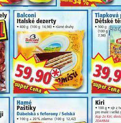 Norma Balconi italské dezerty nabídka