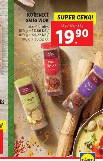 Lidl Kořenící směs wok nabídka