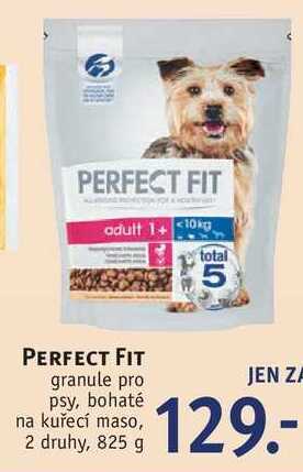 Rossmann Perfect fit granule pro psy, 825 g nabídka
