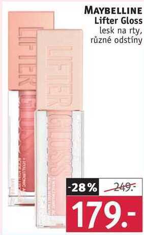 Rossmann Maybelline lifter gloss lesk na rty nabídka