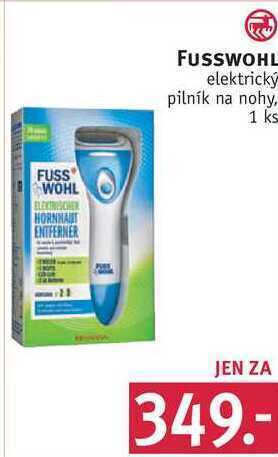 Rossmann Fusswohl elektrický pilník na nohy, 1 ks nabídka