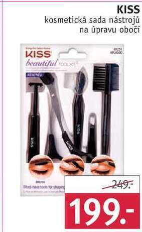 Rossmann Kiss kosmetická sada nástrojů na úpravu obočí nabídka
