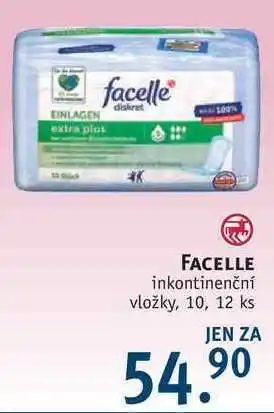 Rossmann Facelle inkontinenční vložky, 10, 12 ks nabídka