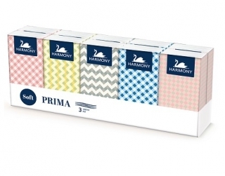 Rossmann Harmony papírové kapesníčky, 10×10 ks, 3-vrstvé 100ks nabídka