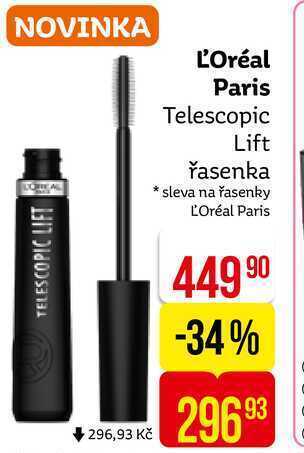Teta L'oréal paris telescopic lift řasenka nabídka