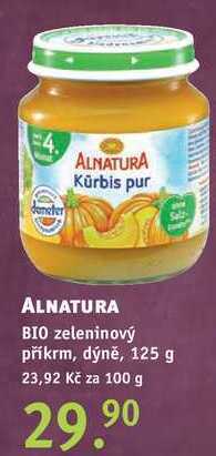 Rossmann Alnatura bio zeleninový příkrm, 125 g nabídka