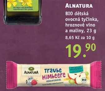 Rossmann Alnatura bio dětská ovocná tyčinka, 23 g nabídka