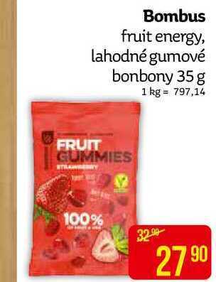 Teta Bombus fruit energy, lahodné gumové bonbony 35 g nabídka