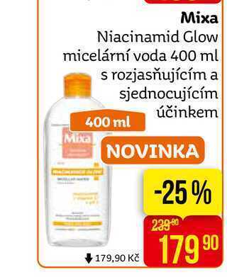 Teta Mixa niacinamid glow micelární voda 400 ml nabídka