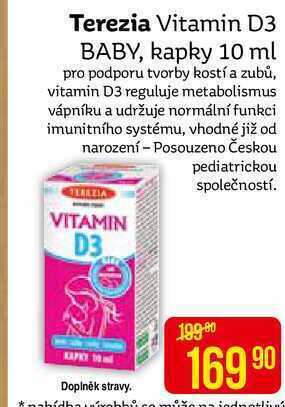 Teta Terezia vitamin d3 baby, kapky 10 ml nabídka