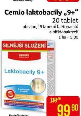 Teta Cemio laktobacily ,,9+ 20 tablet nabídka