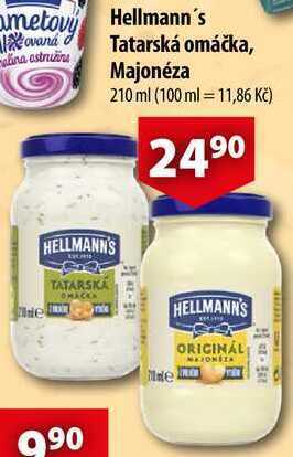 CBA Hellmann´s tatarská omáčka, majonéza, 210 ml nabídka
