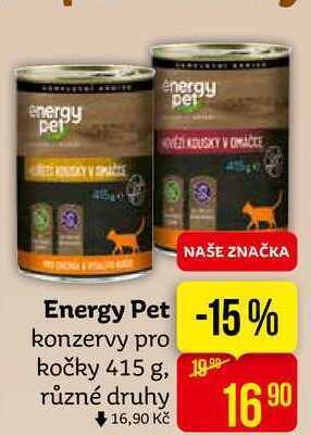 Teta Energy pet konzervy pro kočky 415 g nabídka