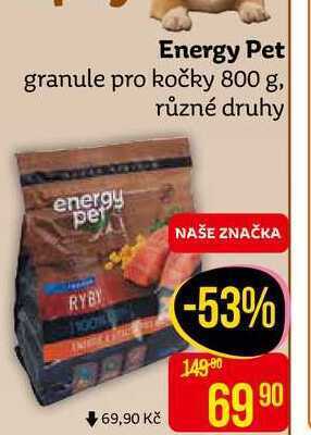 Teta Energy pet granule pro kočky 800 g nabídka