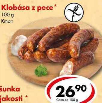 CBA Klobása z pece, 100 g nabídka