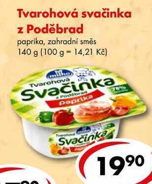 CBA Tvarohová svačinka z poděbrad, 140 g nabídka