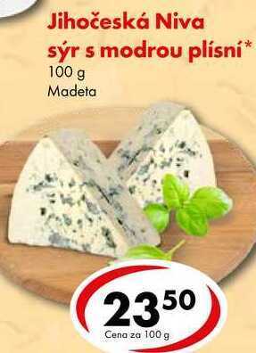 CBA Jihočeská niva sýr s modrou plísní, 100 g nabídka