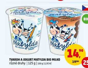 Penny Market Tvaroh a jogurt matylda bio milko, 125 g nabídka