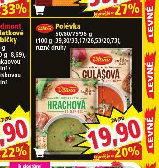 Norma Vitana polévka nabídka
