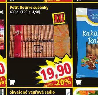 Norma Petit beurre sušenky nabídka