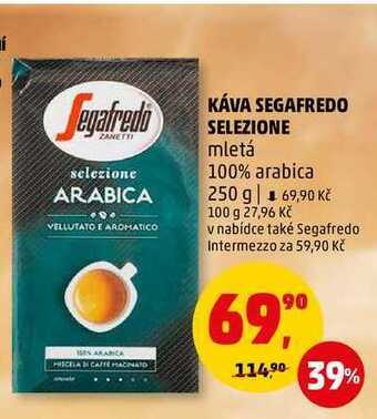 Penny Market Káva segafredo selezione mletá 100% arabica, 250 g nabídka