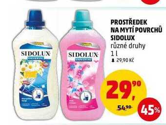 Prostředek na mytí povrchů sidolux, 1 l
