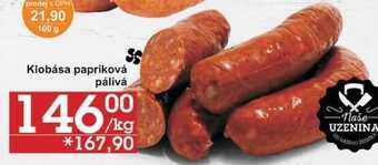 Jip Klobása papriková pálivá, 1 kg nabídka