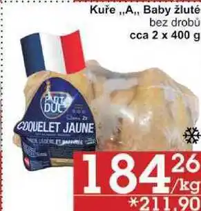 Jip Kuře ,,a,, baby žluté bez drobů, cca 2 x 400 g nabídka