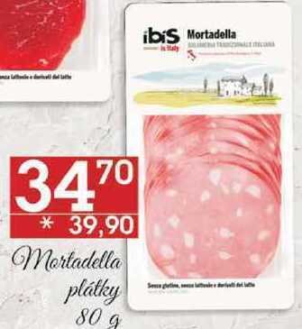 Jip Mortadella plátky, 80 g nabídka