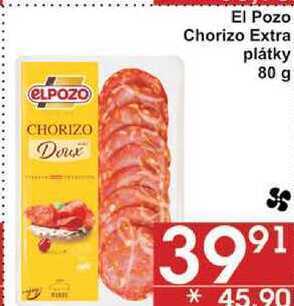 Jip El pozo chorizo extra plátky, 80 g nabídka