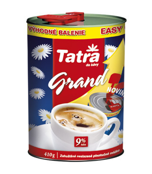 Jip Tatra grand easy open kondenzované neslazené mléko 9 % 410g nabídka