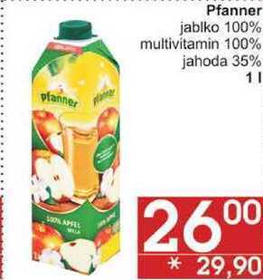 Jip Pfanner jablko 100%, 1 l nabídka