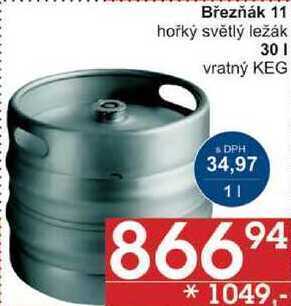 Jip Březňák 11 hořký světlý ležák, 30 l nabídka