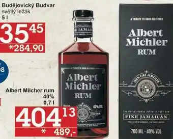 Jip Albert milcher rum 40%, 0,7 l nabídka