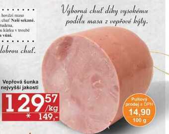 Jip Vepřová šunka nejvyšší jakosti, 100 g nabídka