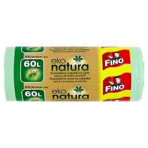 Jip Fino eko natura rozložitelné pytle na odpadky šetrné k životnímu prostředí 60l 20 ks nabídka